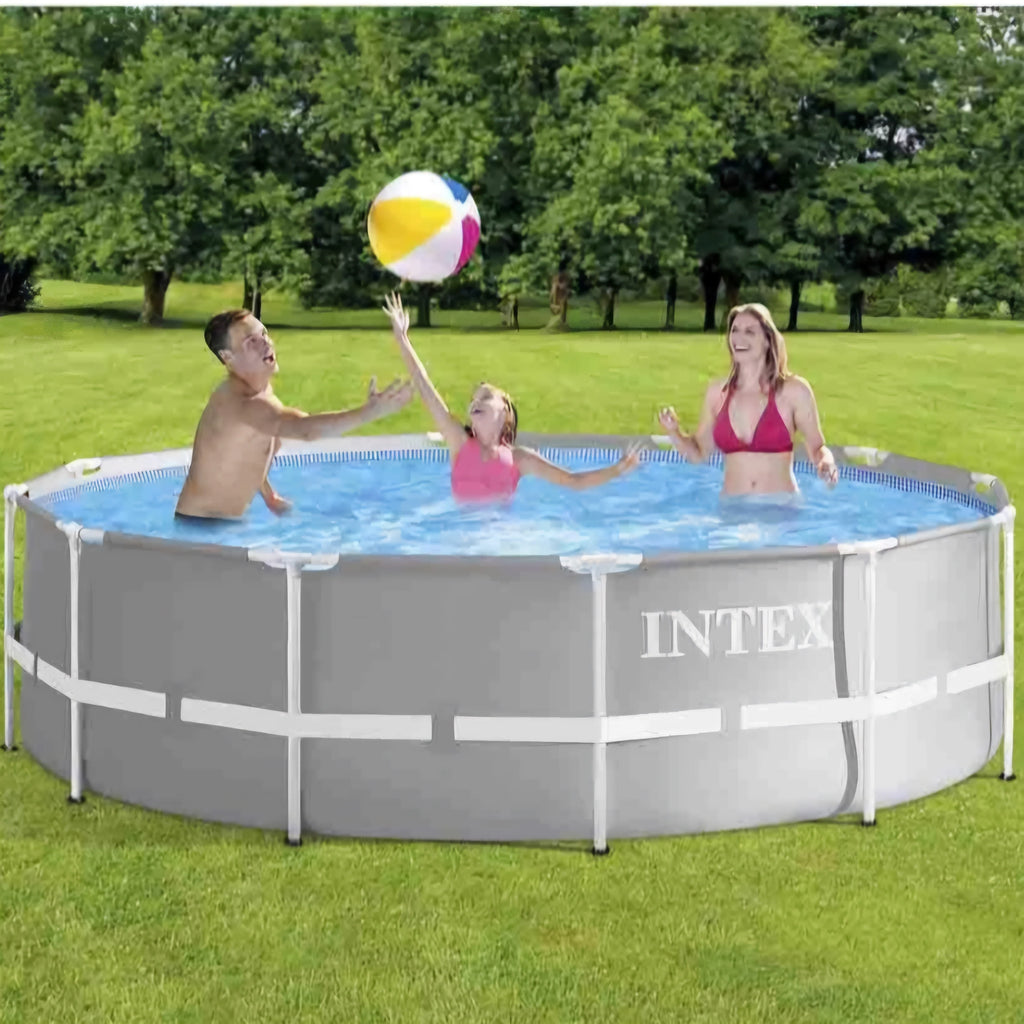 2025 Piscina Intex Prism Frame 12 pies x 39" (Filtro y Escalera Incluidos)