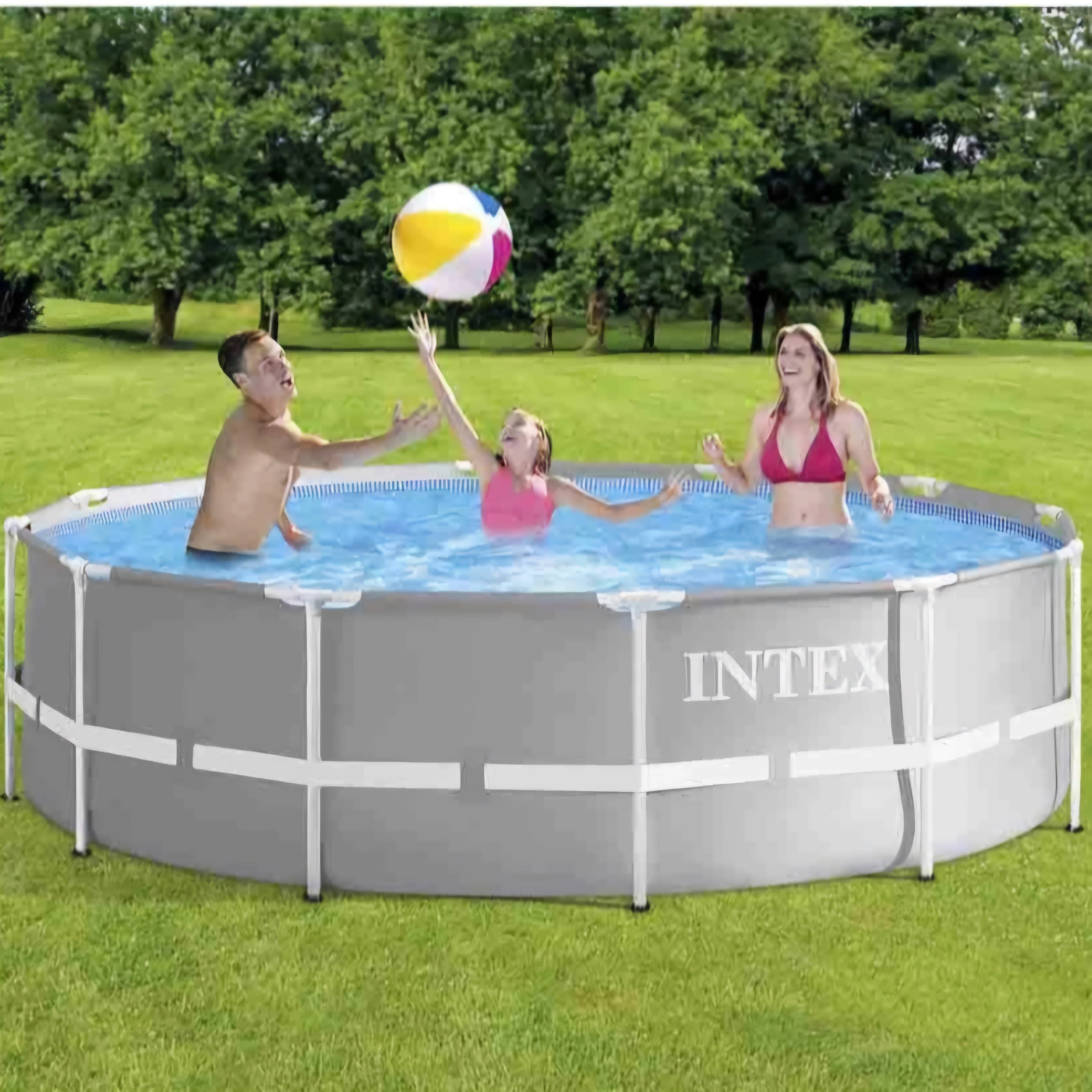 2025 Piscina Intex Prism Frame 12 pies x 39" (Filtro y Escalera Incluidos)