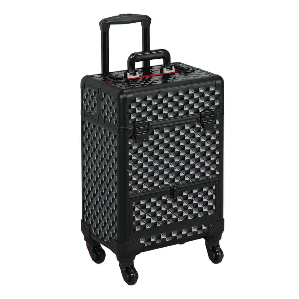 Maleta de Maquillaje Yaheetech Negra 55,5 cm (21,8 pulgadas)
