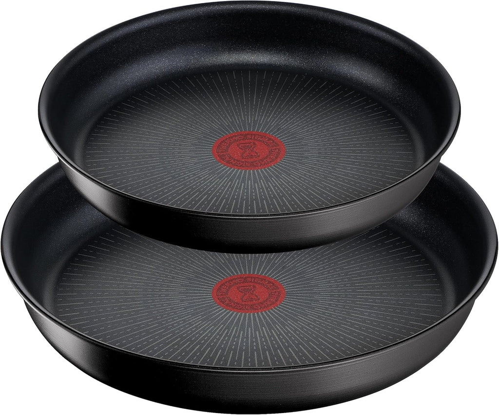 Tefal Ingenio Unlimited On - Juego de 3 Cazos 16/18/20 cm + Mango extraíble | Apto inducción, antiadherentes, revestimiento titanio, Thermo-signal, sin PFOA, apto lavavajillas y horno
