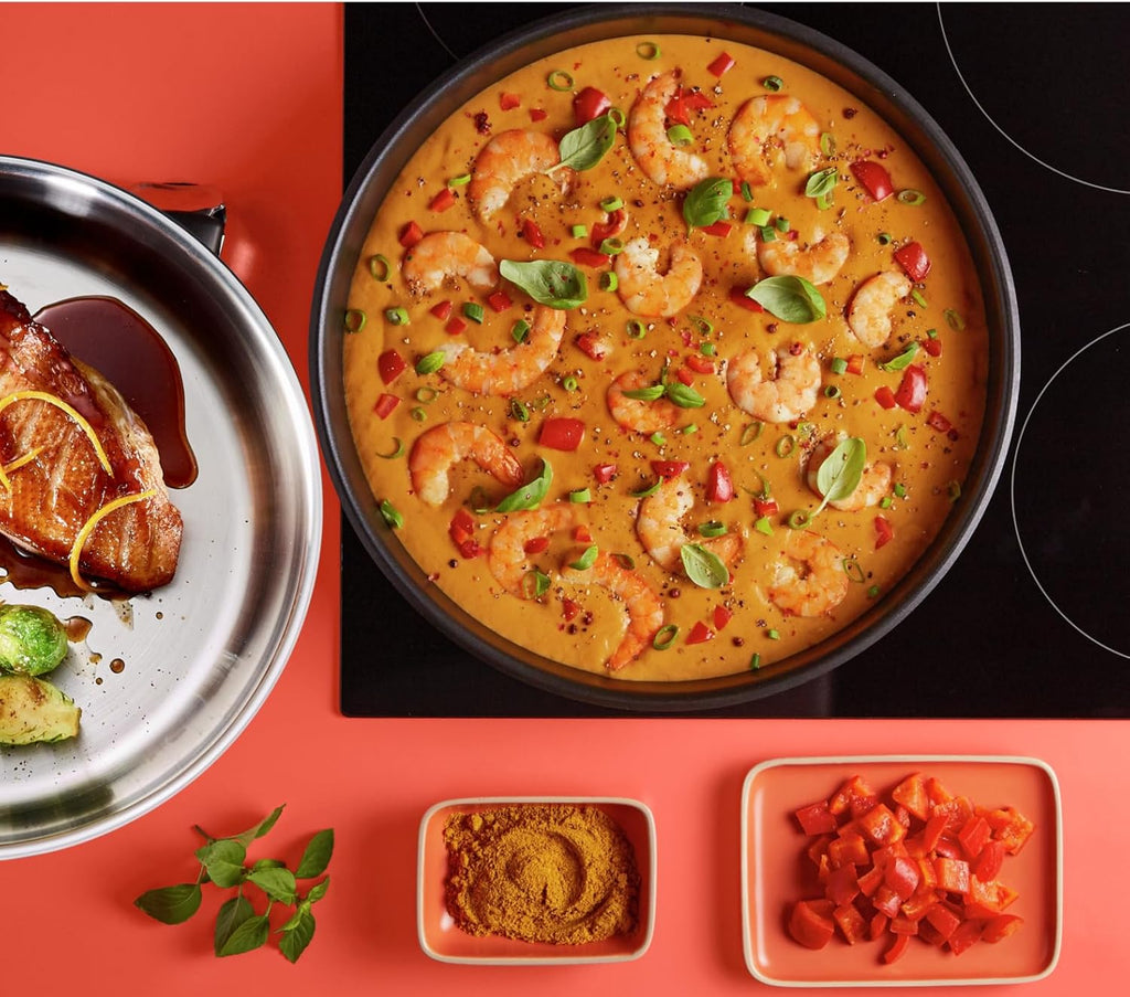 Tefal Ingenio Preference On Set of 2 Frying Pans 24/28 cm + 2 Saucepans 16/20 cm + 24 cm Pot + 26 cm Wok + 2 Removable Handles + 5 Accessories | Induction Safe, Non-Stick, PFOA Free