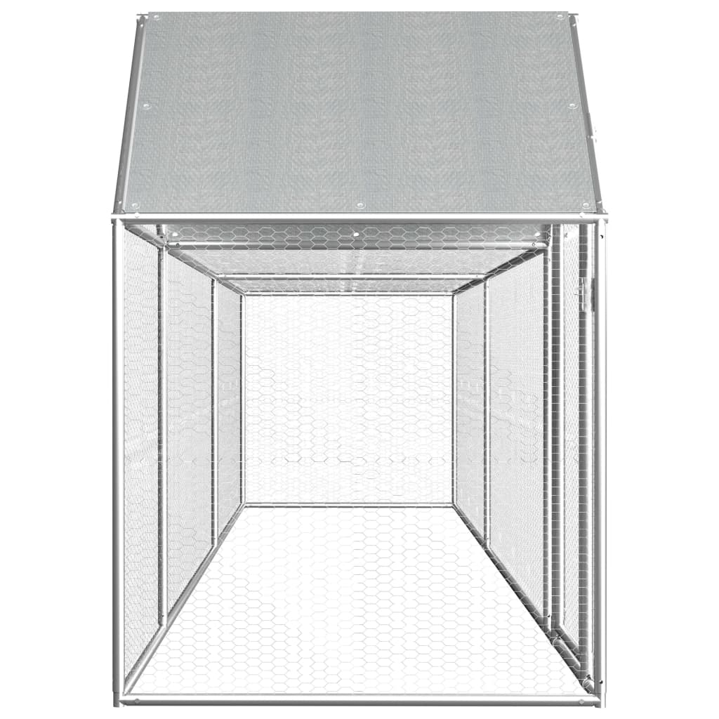 2025 Jaula para gallinas de acero 5 x 1 x 1,5 m – Recinto exterior seguro para aves de corral y pequeños animales