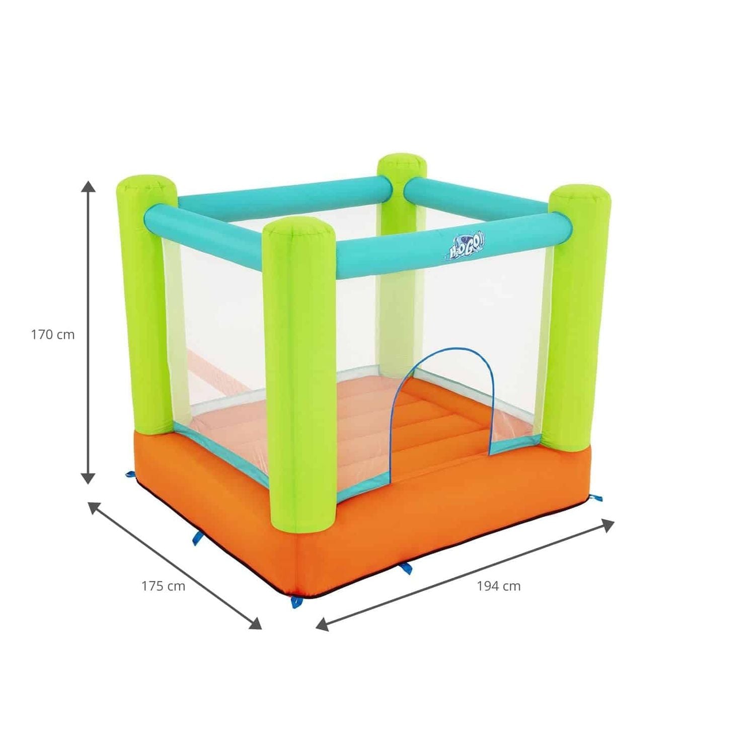 Castillo Hinchable Saltador Bestway 194x175x170 Cm Con Bomba De Hinchado Continuo