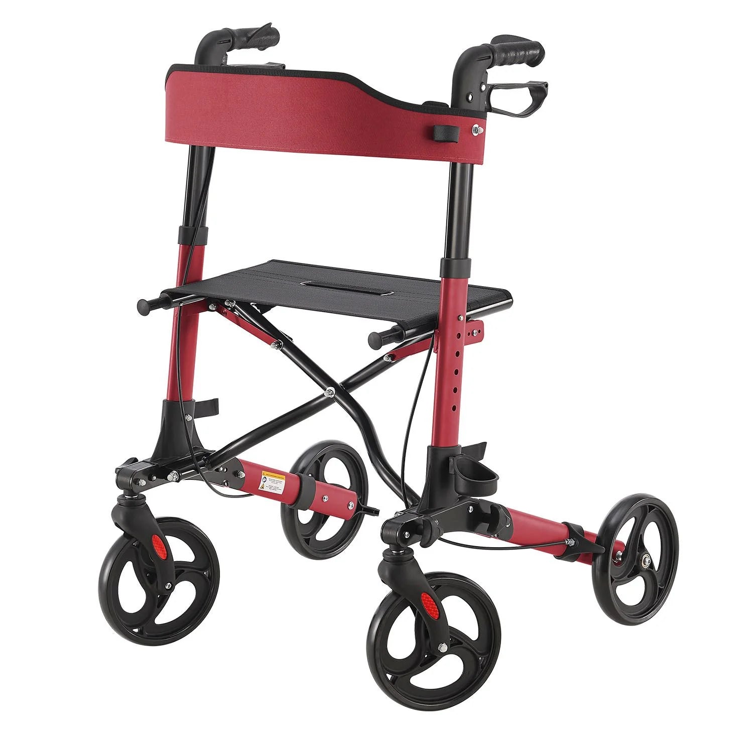 2025 Andador de aluminio Vital con asiento – Ligero, plegable y seguro