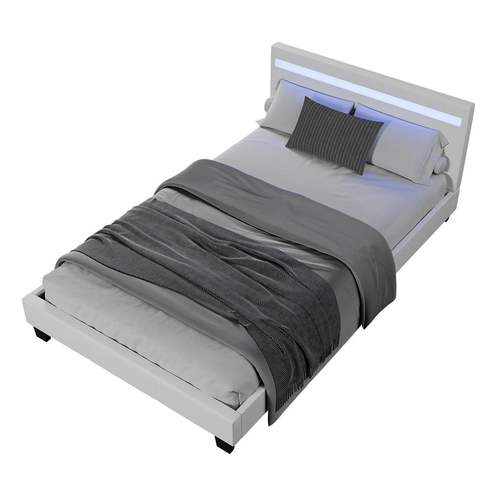 2025 Cama tapizada Verona 120x200 cm en blanco