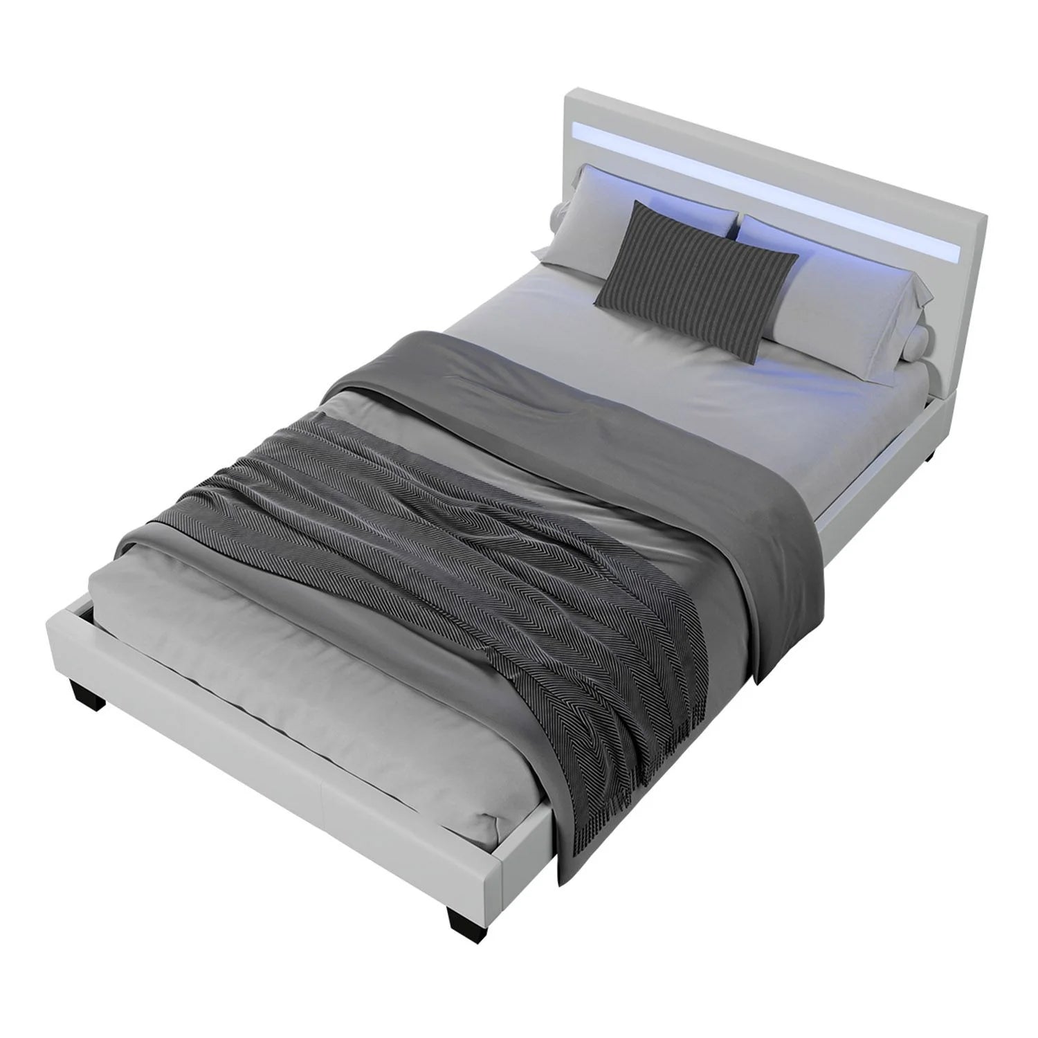 2025 Cama tapizada Verona 120x200 cm en blanco