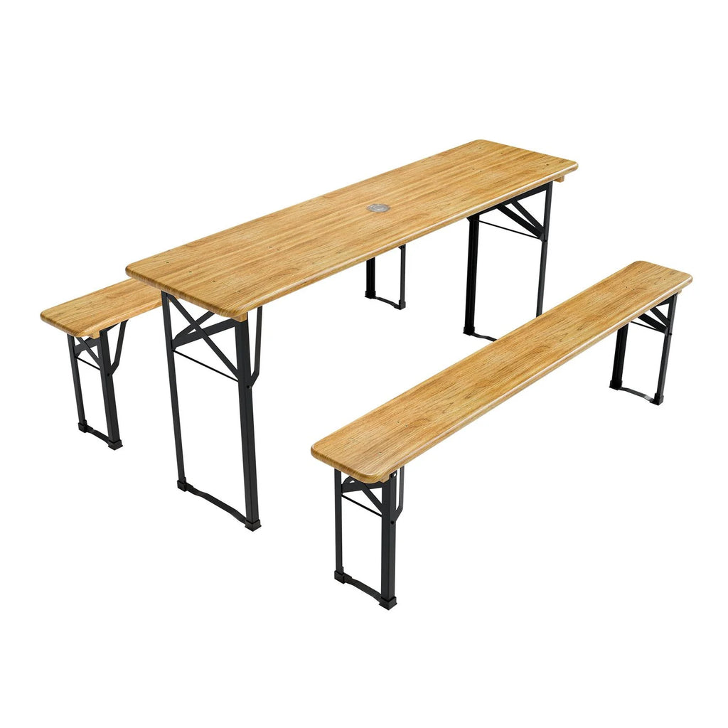 2025 Conjunto de mobiliario plegable para fiestas Bichl de 3 piezas en madera