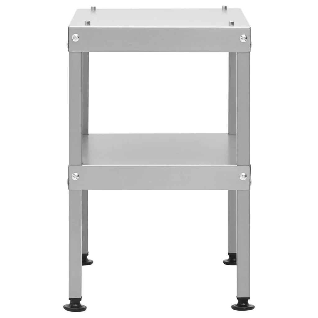 2025 Ahumador 44,5 x 29 x 83 cm con mesa 40 x 28 x 44,5 cm galvanizado – Armario para ahumar plateado