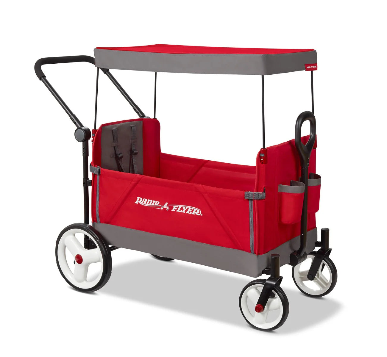 2025 Convertible Stroll 'N Wagon – Dirección Versátil, Plegado Fácil, Seguridad y Comodidad para Toda la Familia