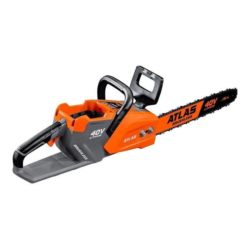 Motosierra inalámbrica Atlas 40 V, motor brushless, 40 cm – solo herramienta