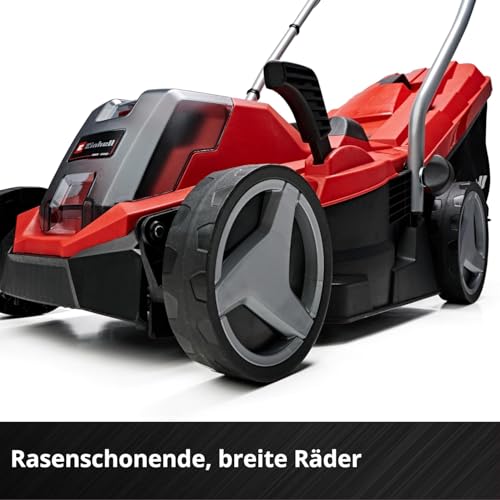 2025 Cortacésped a batería Einhell GE-CM 18/33 Li-Solo Power X-Change (18 V, ancho de corte 33 cm, hasta 200 m², motor brushless, bolsa de recogida 30 L, altura de corte 25-65 mm, sin batería)