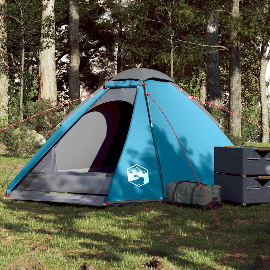 2025 Tienda de campaña iglú para 4 personas impermeable azul V8049