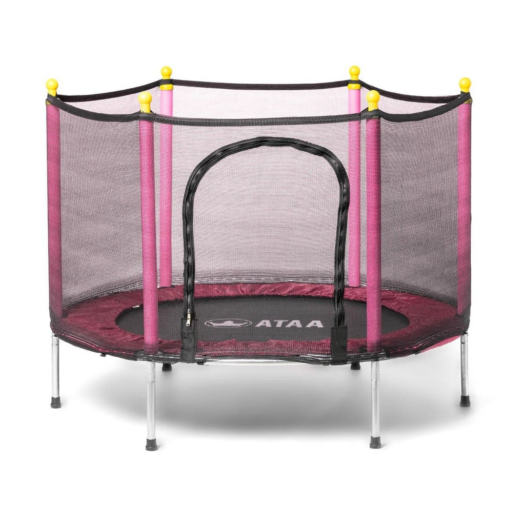 Cama Elástica Infantil Salty 140 Rosa - Juegos Y Juguetes Infantiles Para Niños Al Aire Libre