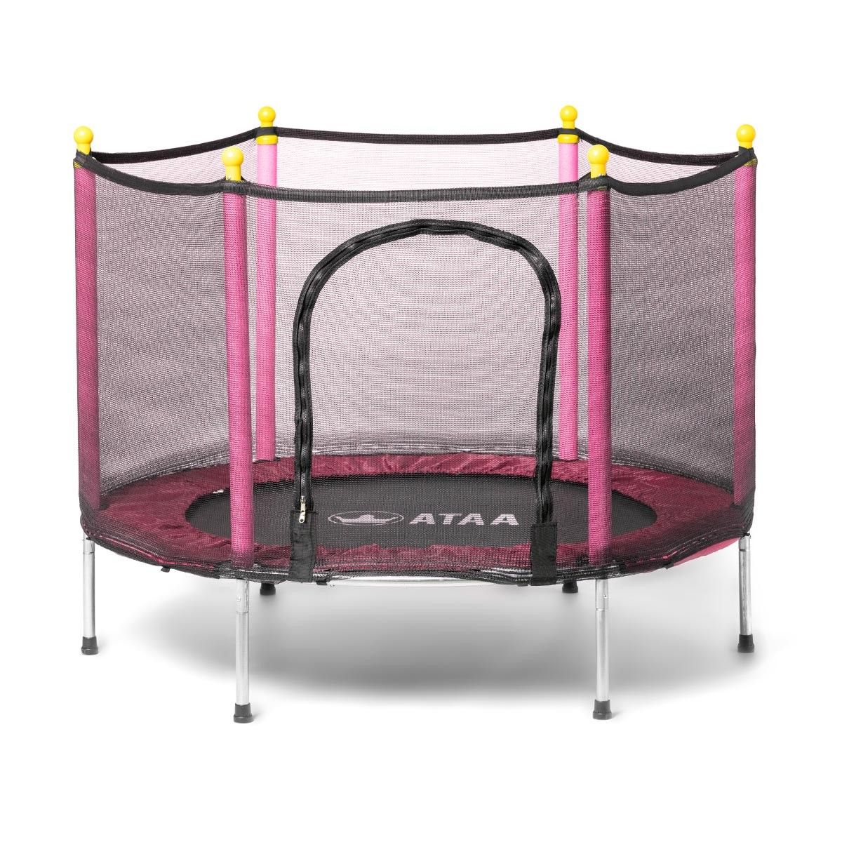 Cama Elástica Infantil Salty 140 Rosa - Juegos Y Juguetes Infantiles Para Niños Al Aire Libre