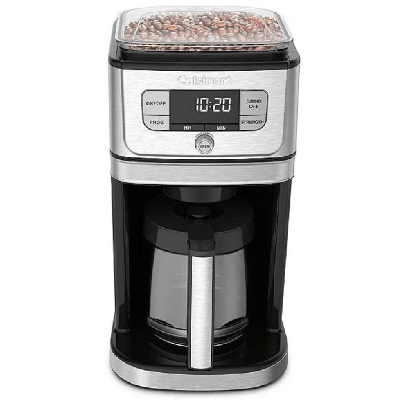 2025 Cafetera Cuisinart con molinillo integrado – 12 tazas, jarra de vidrio