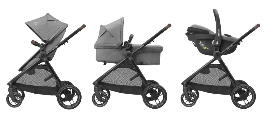 Maxi Cosi Zelia S Trio T/System – Cochecito 3 en 1 Completo y Versátil