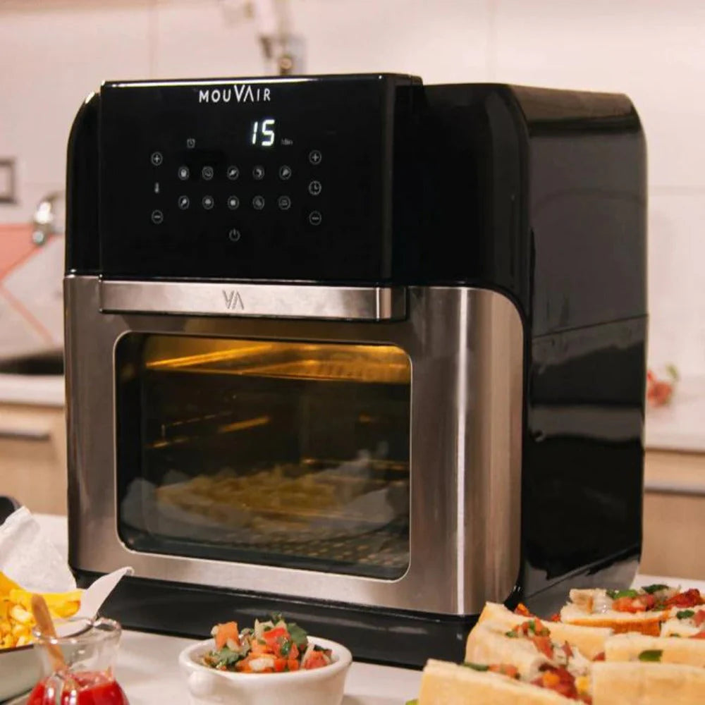 2025 Horno Freidora de Aire Crisp 10 Lts + Molde Mouvair
