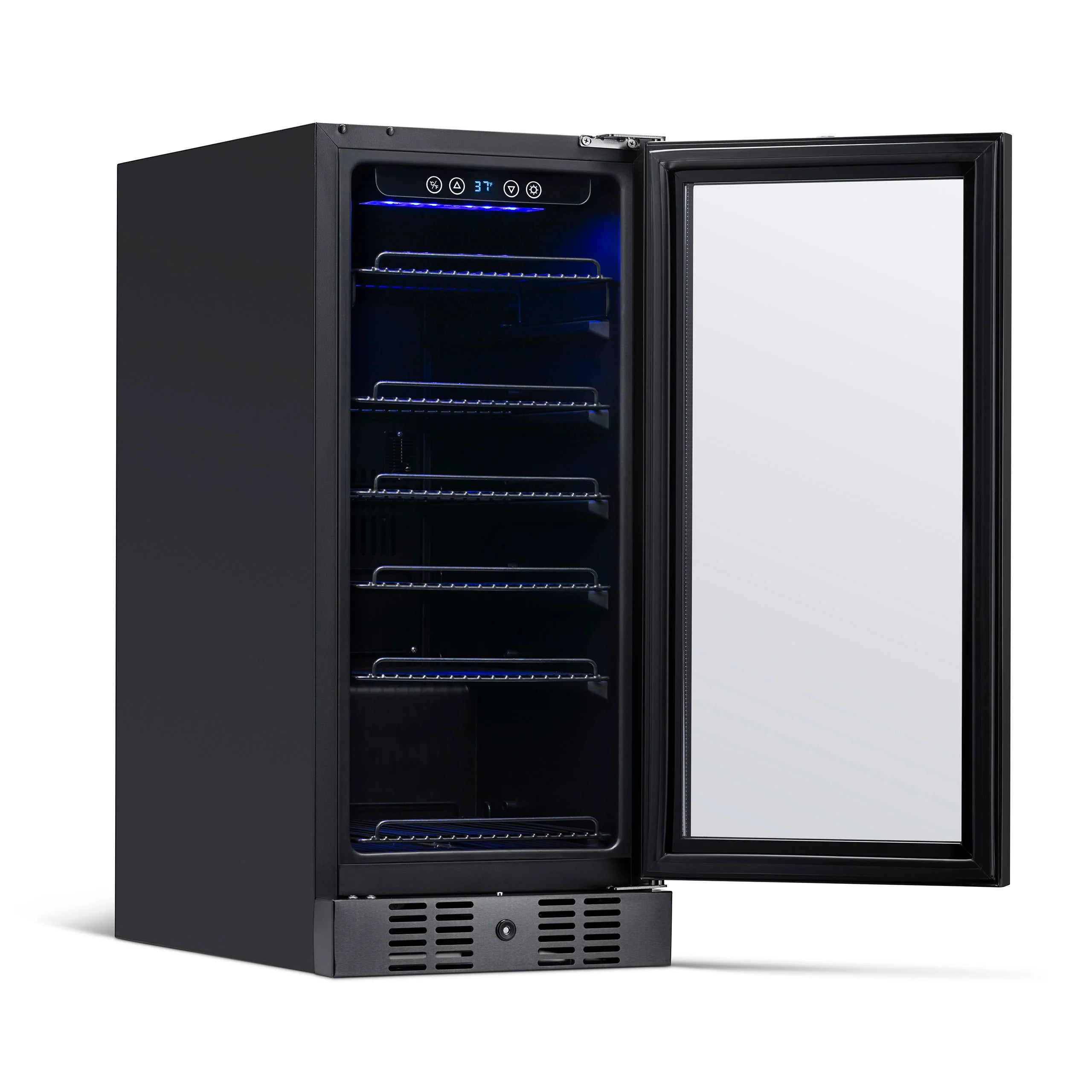 2025 Newair® Refrigerador Empotrable Negro para Bebidas – 96 Latas – 15 Pulgadas
