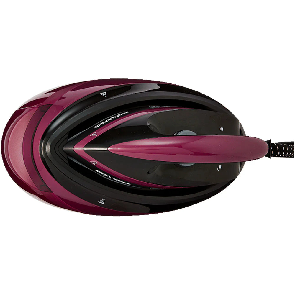 2025 Morphy Richards 332102 Speed Steam Pro - Centro de planchado con sistema de autolimpieza, 1,6L, Violeta - Planchado rápido y potente - Elimina las arrugas en una sola pasada