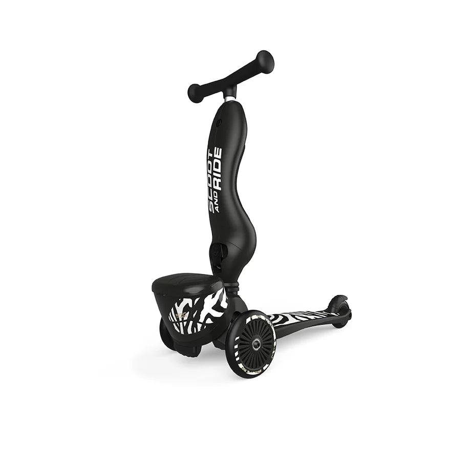 2025 Patinete Scoot & Ride Highwaykick 1 Lifestyle 2-en-1 con Asiento, para Niños de 1 a 5 Años, Diseño con Compartimento de Almacenamiento