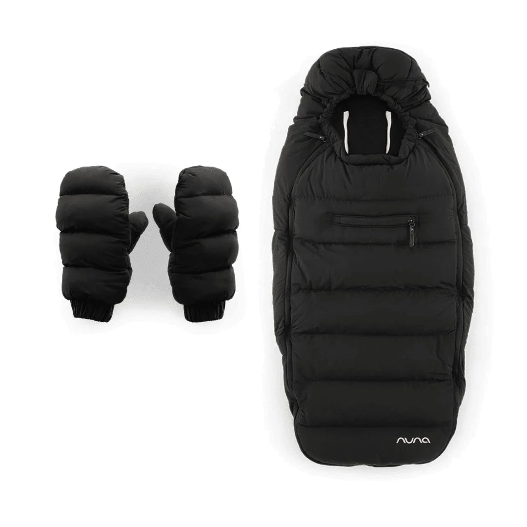 2025 Conjunto de Invierno Premium Nuna: Saco de Invierno & Guantes | Forro de Cachemira & Impermeable | Compatible con todas las sillas de paseo Nuna