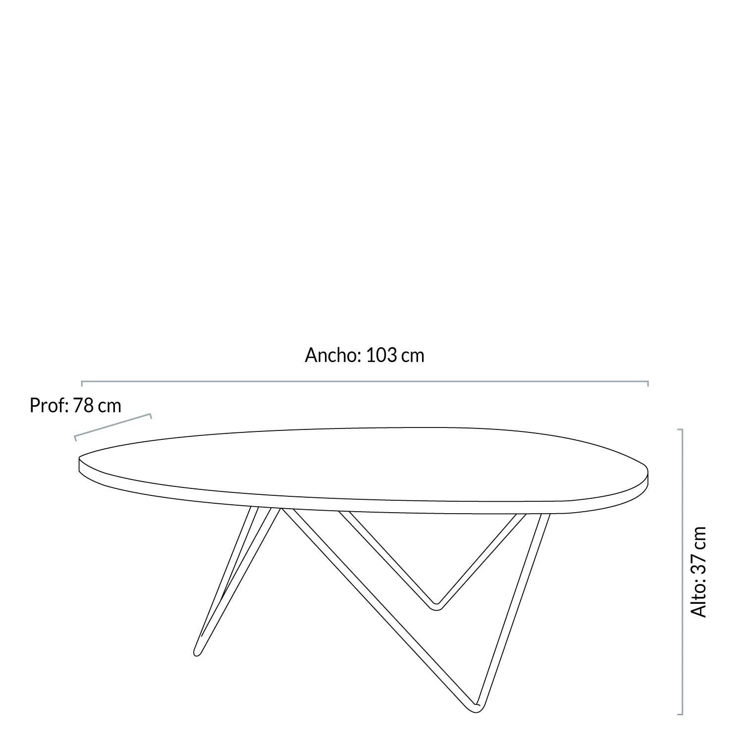 Mesa de Centro Louis Mármol Negro