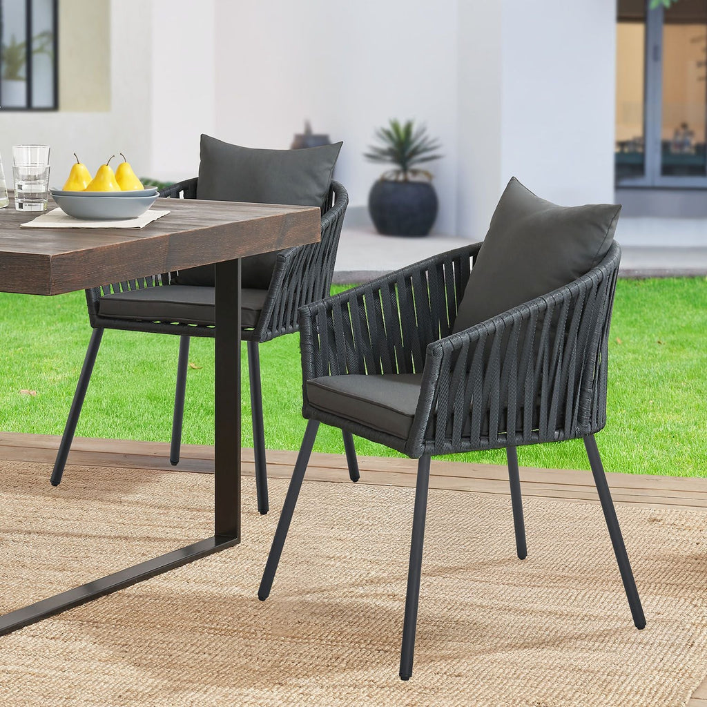 2025 Juego de 2 sillas Rope – Elegancia y confort para tu espacio exterior