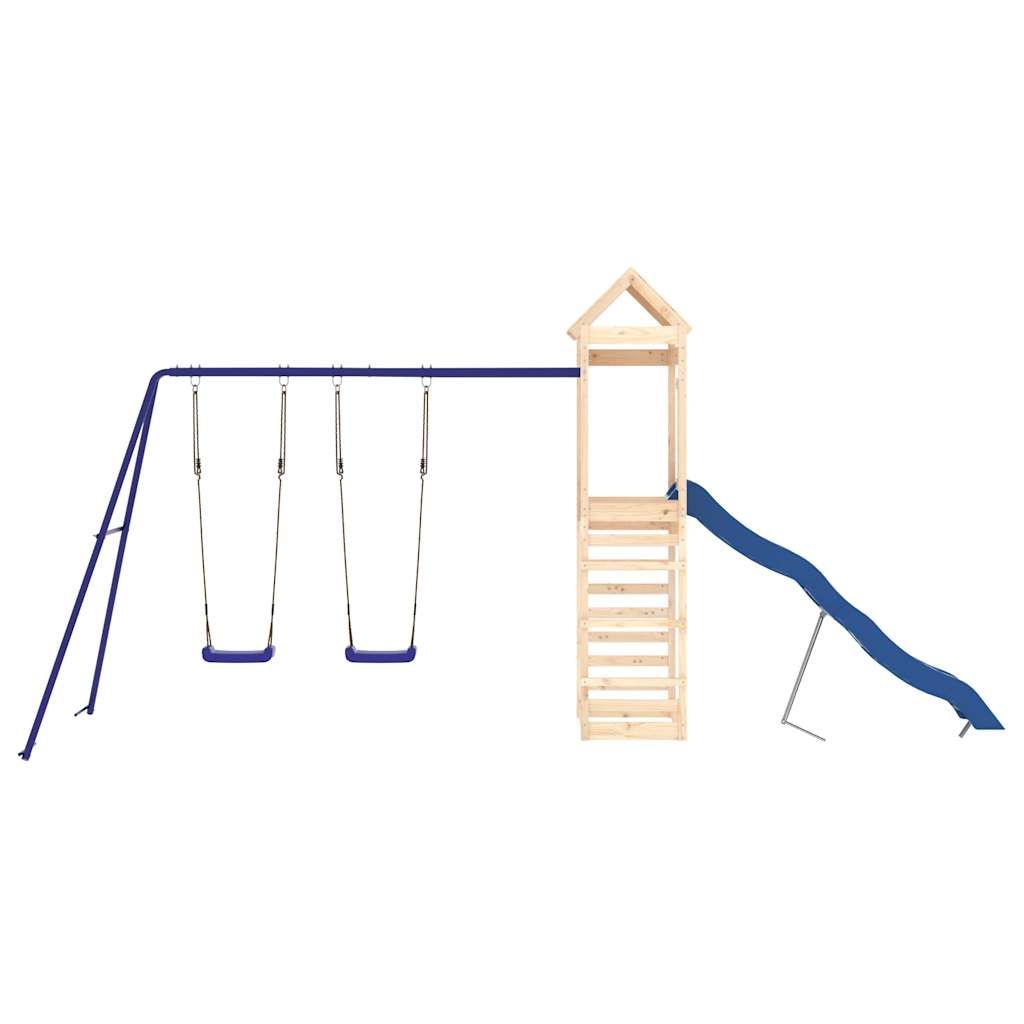 Parque Infantil De Exterior Madera Maciza De Pino Vidaxl