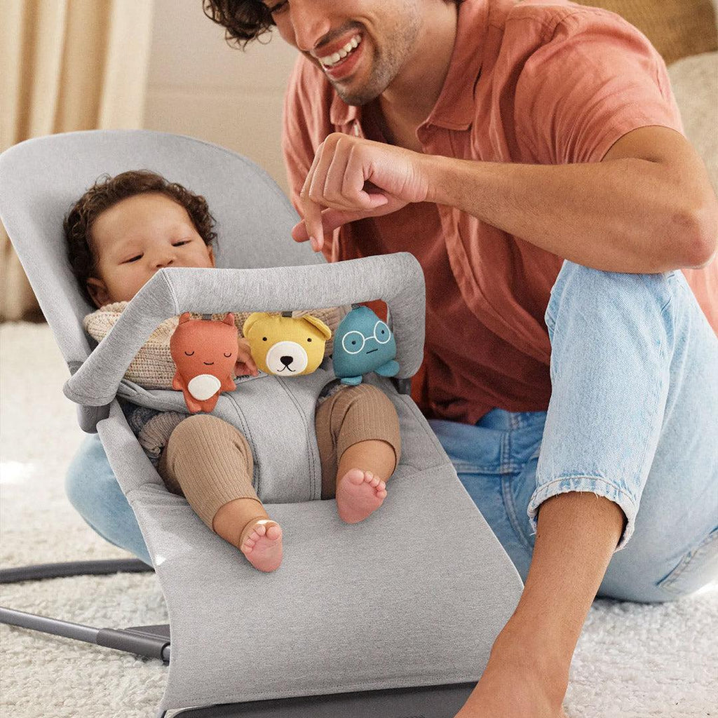 BabyBjörn Bouncer Bliss Woven Mélange -Gris claro