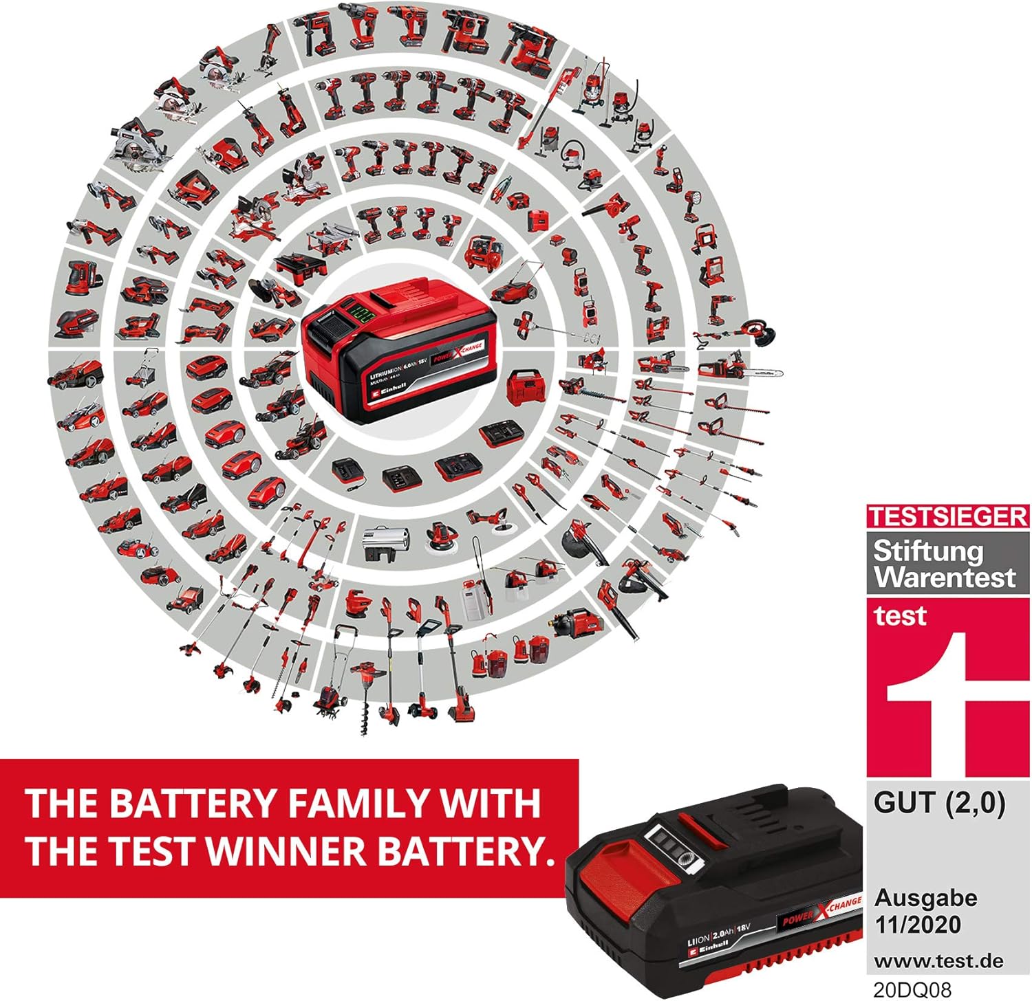 Einhell GE-CM 18/30 Li Battery Powered Lawn Mower Kit Power X-Change (18 V, 30 cm Cutting Width, Up to 150 m², Brushless, 25L Collecting Bag, 30-70 mm Cutting Height, with 3.0 Ah Battery and Charger)