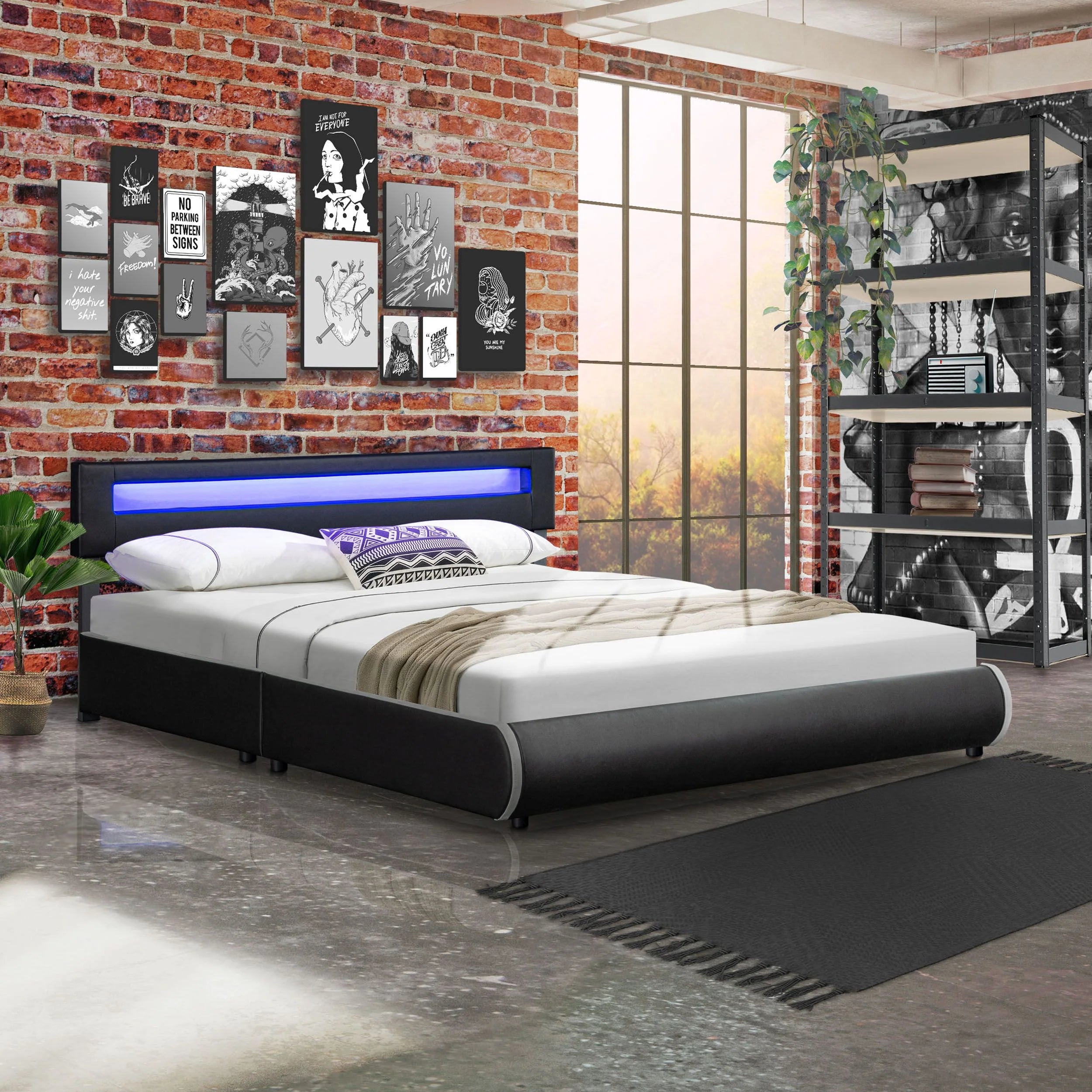 2025 Cama tapizada Sevilla 140x200 cm en blanco